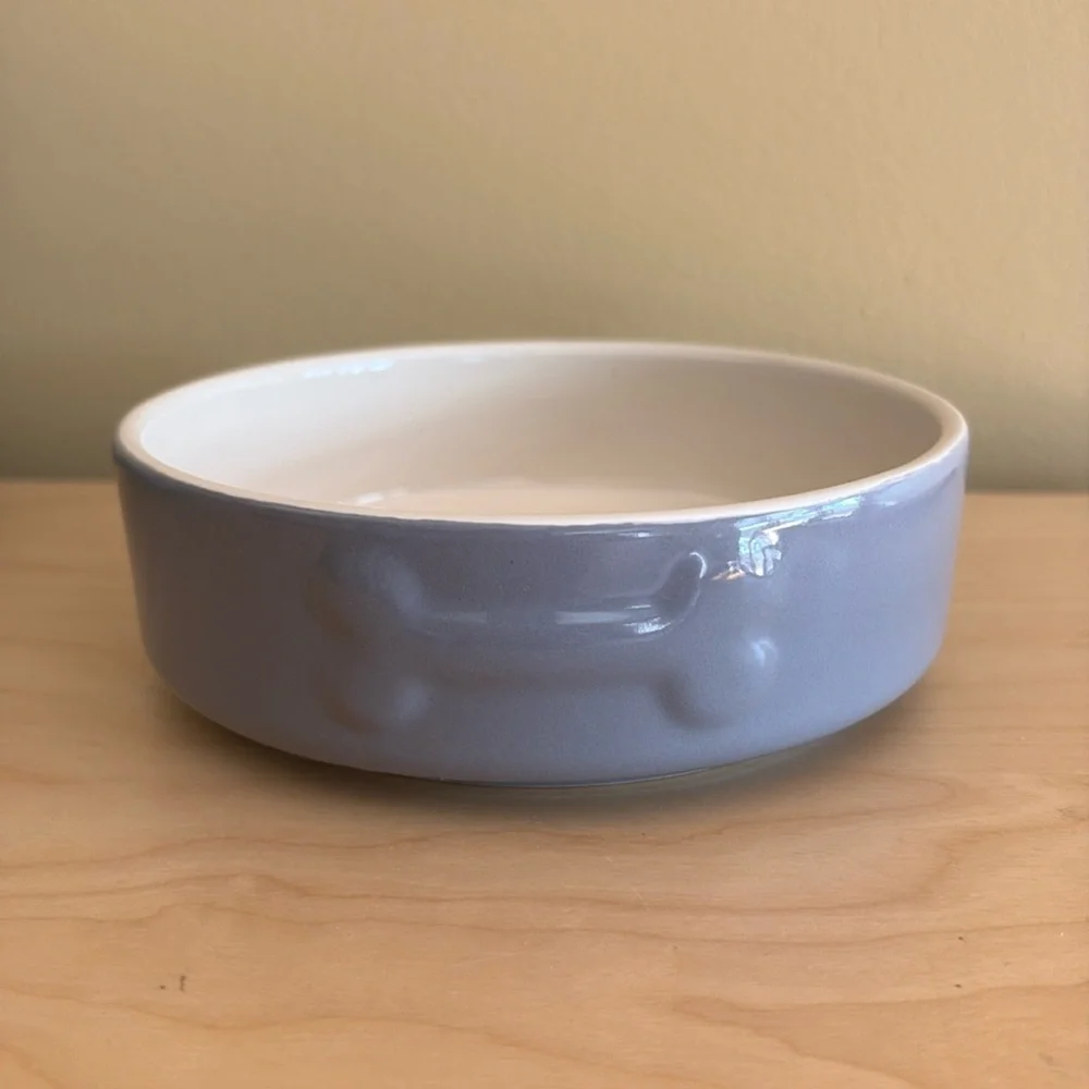 Mason Cash Dog Bowl - Heavy Stoneware with Bone Embossed